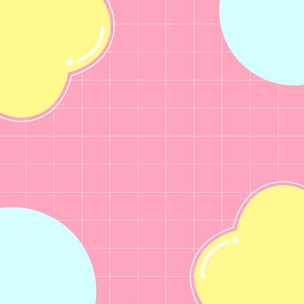 Grilla de fondo con corazones Vector