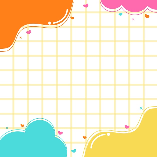 Grilla de fondo con el vector del arco iris