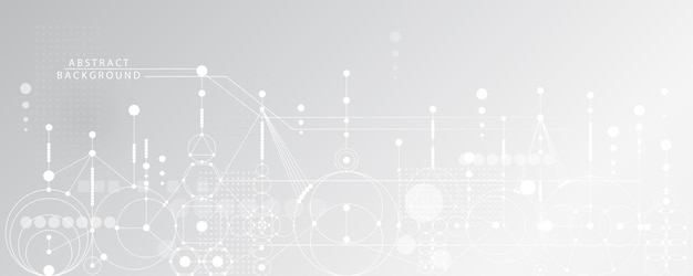 Gris blanco Abstracto fondo tecnológico Alta tecnología conexión digital comunicación alta tecnología