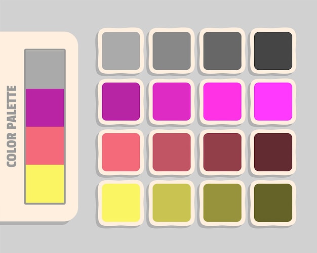 gris oscuro medio violeta coral claro paleta de colores caqui colores rgb que coinciden con los colores armoniosos