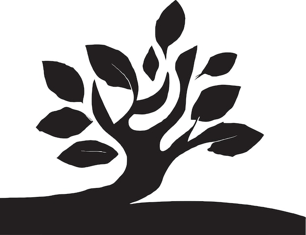 Grow Trees Grow Hope Diseño de logotipo vectorial para el movimiento de plantación de árboles
