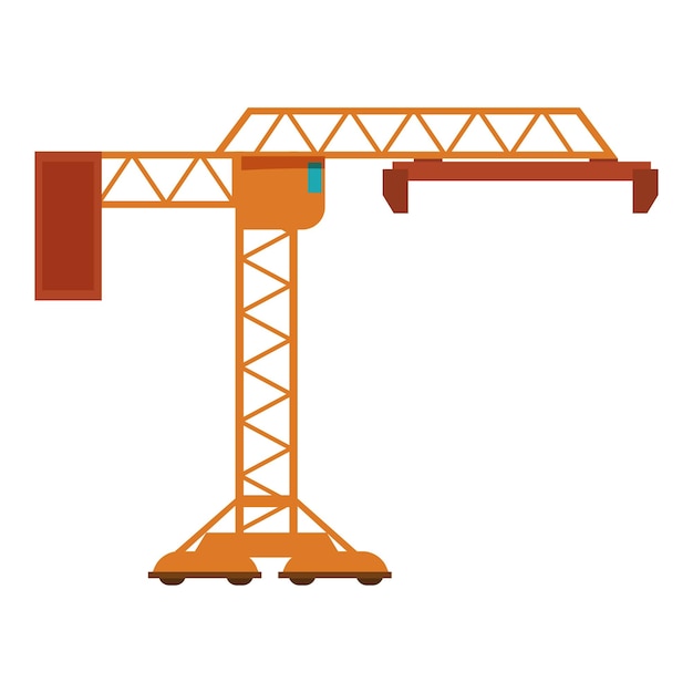 Grúa de construcción que trabaja en equipos y materiales de elevación en el sitio de construcción