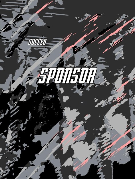 Grunge Abstracto Patrón vectorial geométrico para la sublimación de la camiseta deportiva