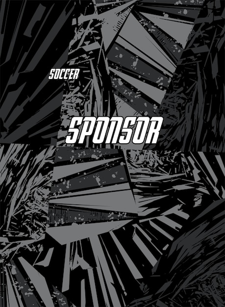 Grunge Abstracto Patrón vectorial geométrico para la sublimación de la camiseta deportiva