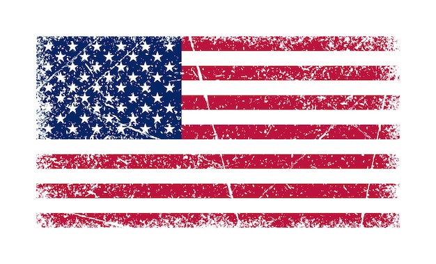 Grunge de la bandera de los Estados Unidos