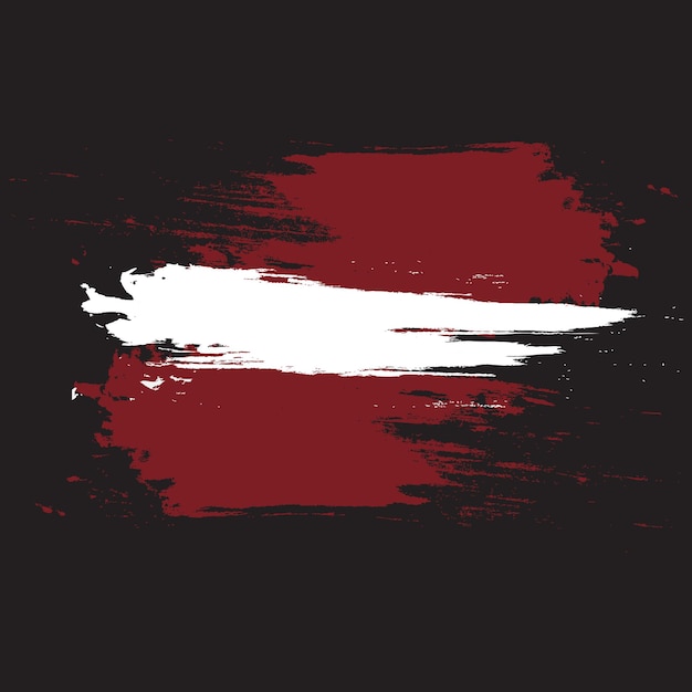 Grunge bandera de letonia bandera de letonia con textura grunge ilustración vectorial