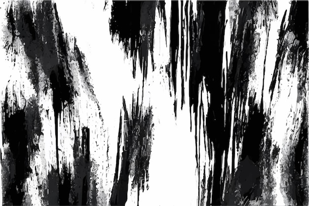 Vector grunge en blanco y negro abstracto fondo con textura sucia líneas de arañazo sobre el fondo arte grunge
