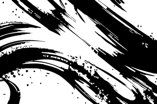 Grunge en blanco y negro Textura Grunge detallada textura abstracta negra Arte abstracto Arte vectorial