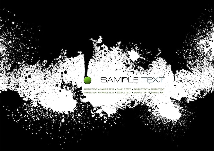 Vector grunge blot banner ilustración vectorial