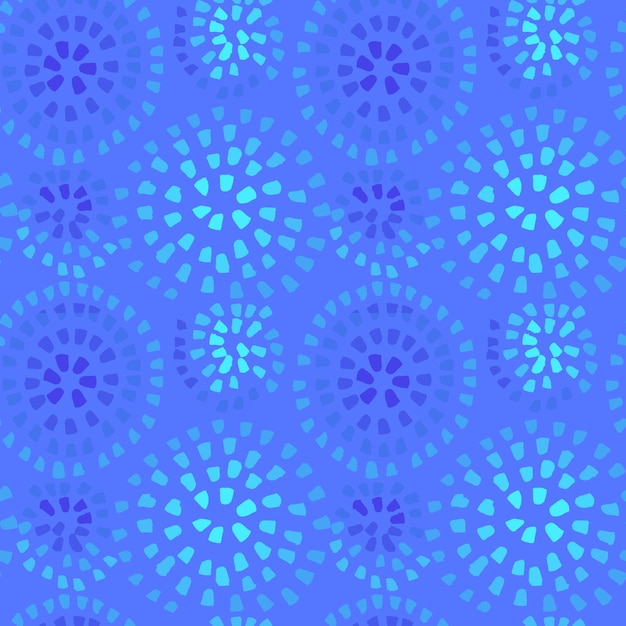 Grunge cepillo azul de patrones sin fisuras con la impresión del círculo