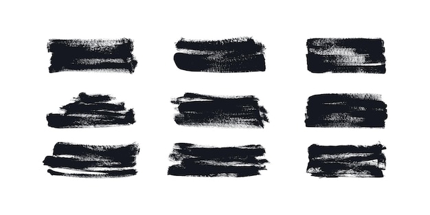 Grunge dibujado a mano con tinta, pinceladas y líneas creativas, líneas de pincel con bordes ásperos, abstracto.