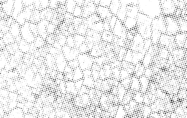 grunge dots efecto un patrón de medio tono blanco y negro con puntos un medio tono negro y blanco