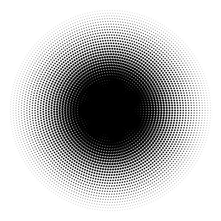 Vector grunge de fondo de medio tono con puntos vintage
