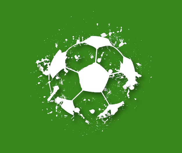Grunge Ink Splat Football, ilustración vectorial.
