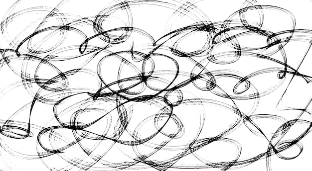 Grunge monocromo textura fondo espiral remolinos Resumen negro vector fondo