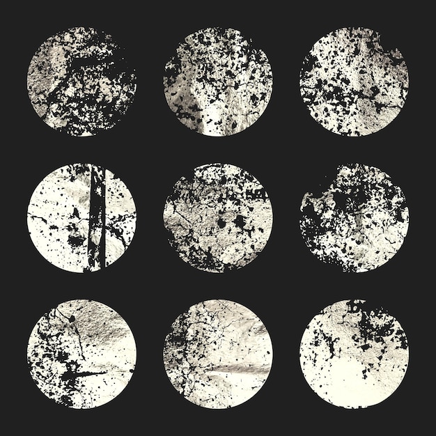 Grunge papel de plata brillantes círculos hechos a mano dorado brillante patrón de textura lujo mano brillante