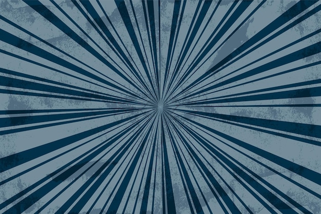 Vector grunge sunburst velocidad azul fondo estilo vintage