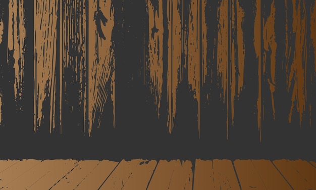 Grunge textura de color detallada de viejas tablas de madera paneles de madera piso puertas paredes fondo vectorial