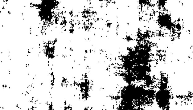 Grunge de textura negra y blanca Diseño manchas de granos negros Textura angustiada Textura áspera