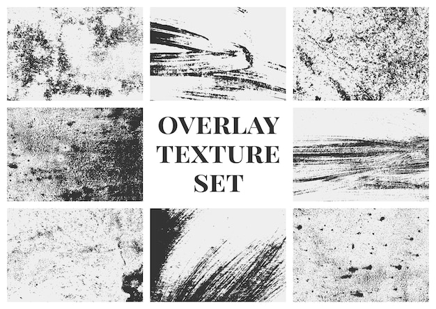 Grunge textura papel áspero dañado pintura en apuros embalaje superposición texturas conjunto colecciones