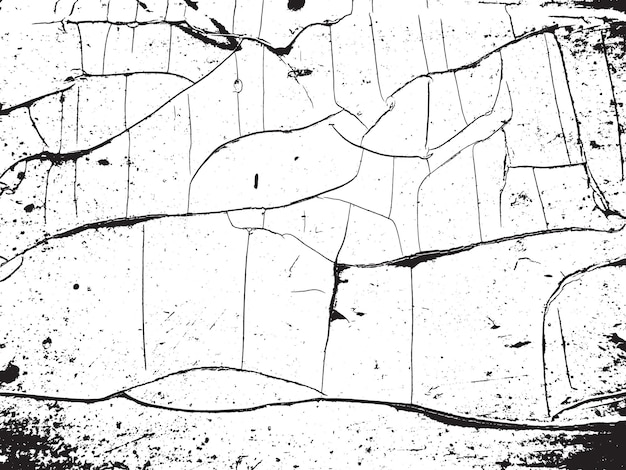 Grunge vector textura agrietada pintura vieja en la madera