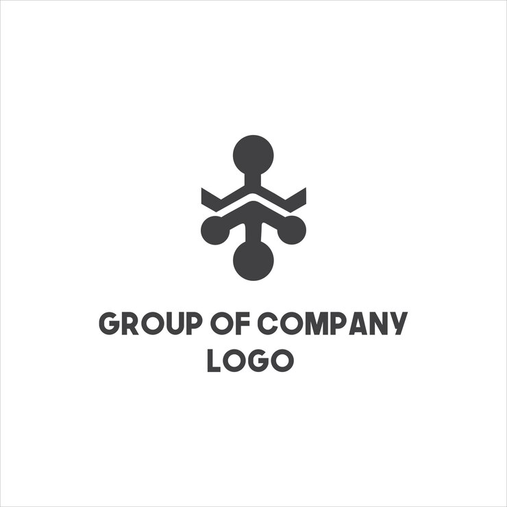 Grupo de diseño de logotipo de la compañía Abstract Modern