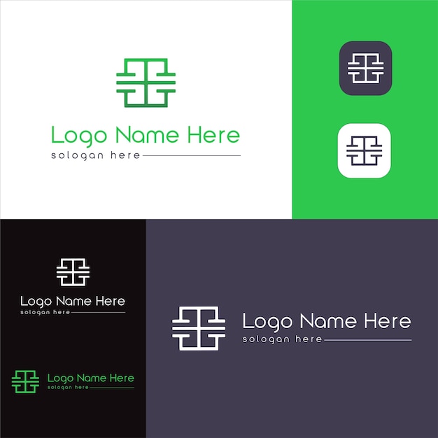 Grupo de diseño de logotipo de la compañía Abstract Modern
