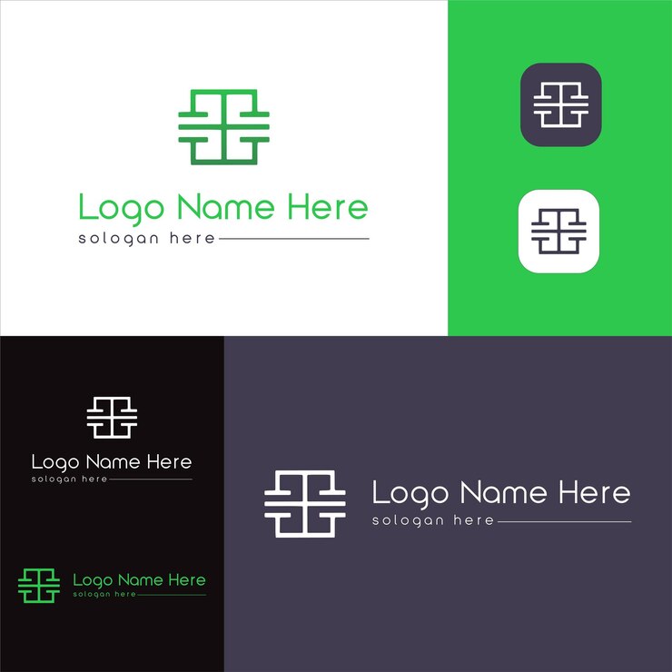 Grupo de diseño de logotipo de la compañía Abstract Modern