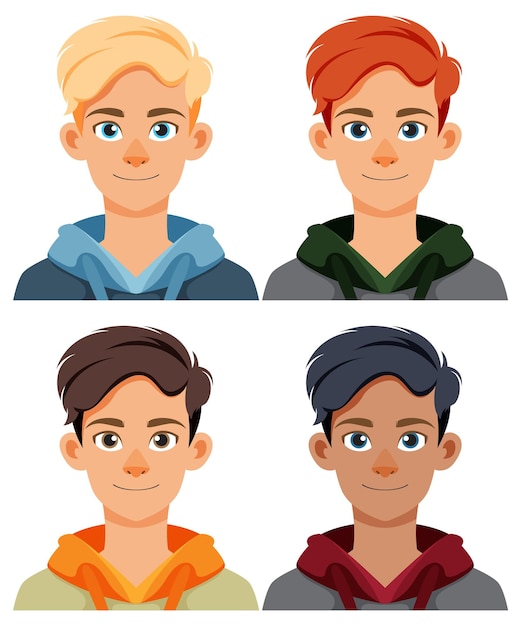 Un grupo diverso de jóvenes
