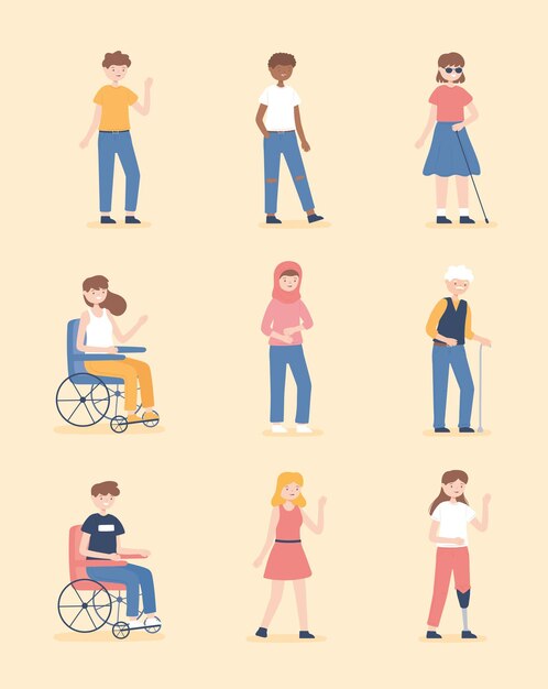 Grupo diverso de personas
