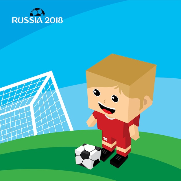 Vector grupo equipo torneo de fútbol de rusia 2018