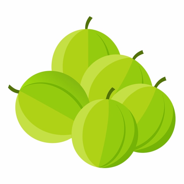 un grupo de frutas que tiene una hoja verde en él