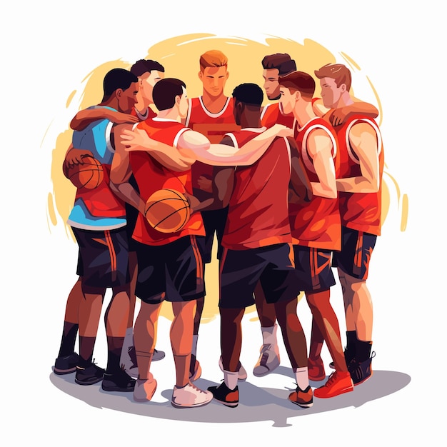 Un grupo de jugadores de baloncesto motivados se unen
