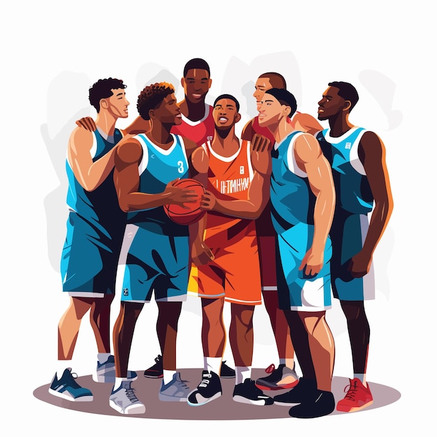 Un grupo de jugadores de baloncesto motivados se unen