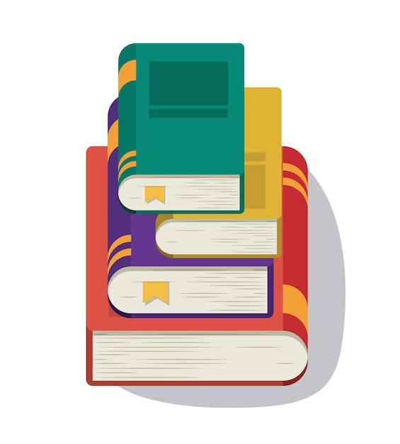grupo de libros leer biblioteca literatura aprender icono de conocimiento