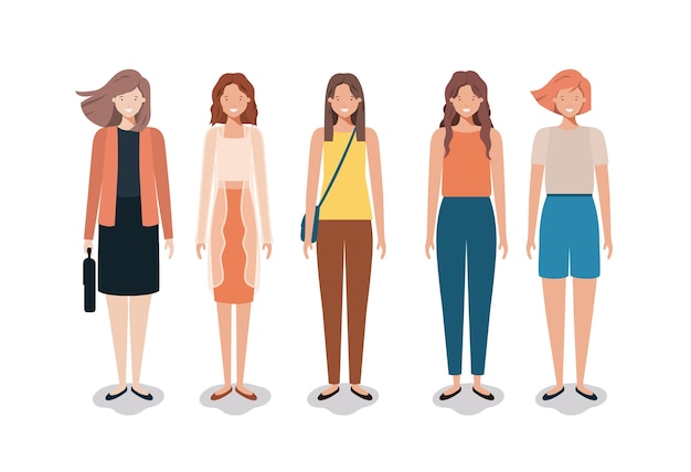 Grupo de mujer de negocios