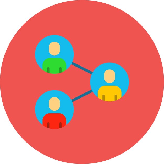 un grupo de personas con un círculo azul a su alrededor
