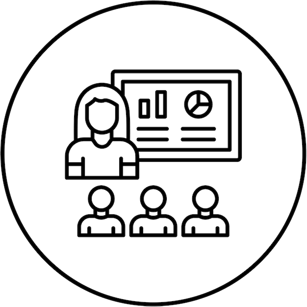 un grupo de personas en un círculo con un diagrama que dice prueba