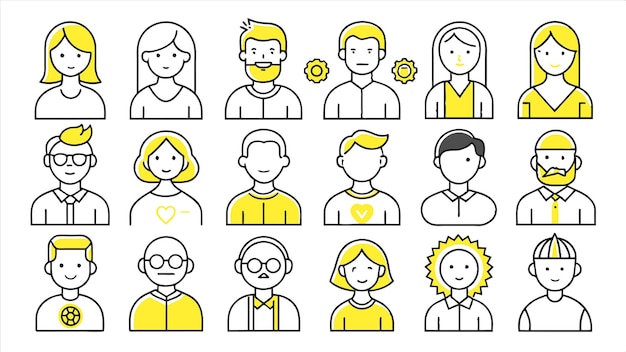 un grupo de personas con diferentes caras y las palabras mac en la parte superior