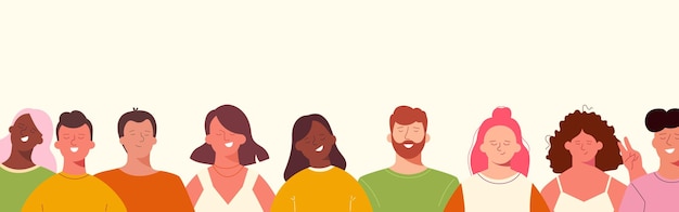 Grupo de personas diversas El concepto de diversidad e inclusión