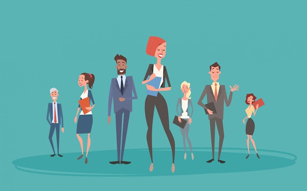 Grupo de personas de negocios Equipo Recursos humanos Compañeros