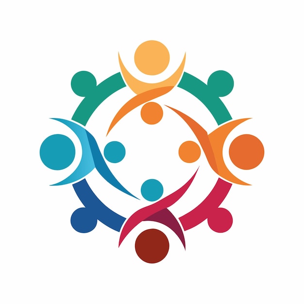 Un grupo de personas de pie en un círculo tomados de la mano el sentido de comunidad que se sentía en un bullicioso comedor