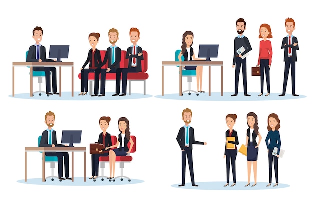 grupo de personas recursos humanos