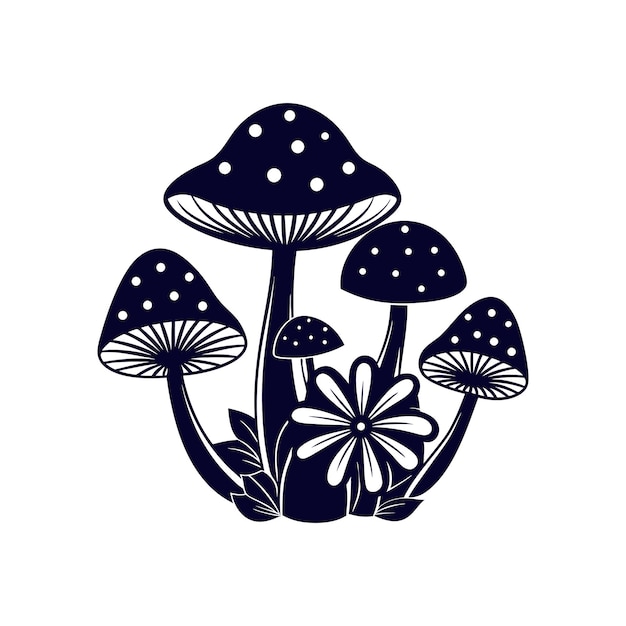 Grupo de setas y flores Ilustración vectorial aislada de Clipart