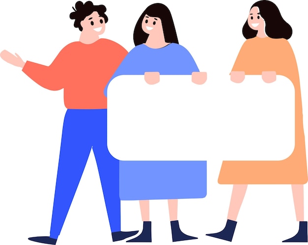grupo de trabajo en equipo con tablero blanco