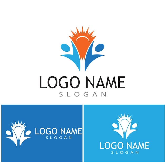 Grupo de trabajo de icono de personas, diseño de ilustraciones vectoriales
