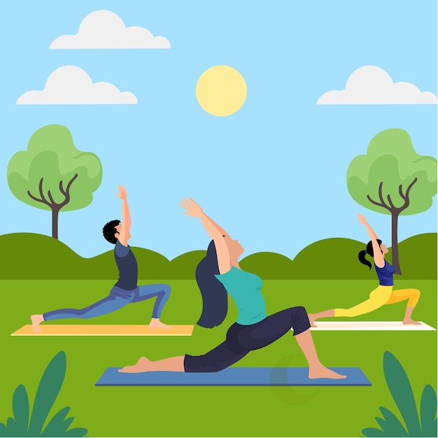 Grupo de yoga