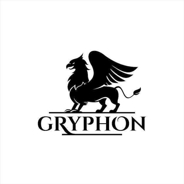 Gryphon Vector Black Griffin Logo