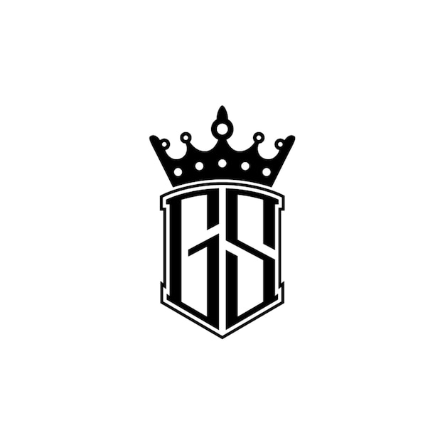 GS monograma logotipo diseño carta texto nombre símbolo monocromo logotipo alfabeto carácter simple logotipo