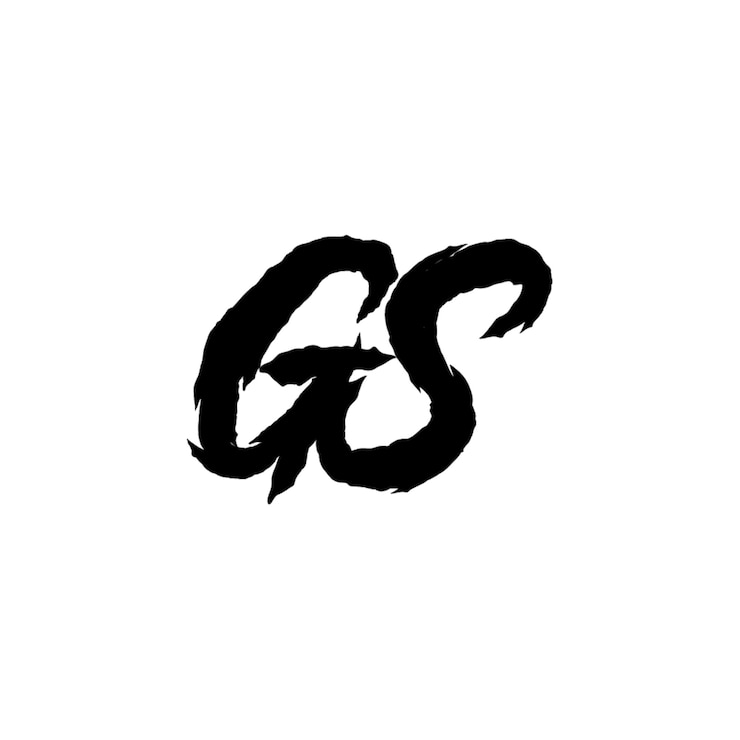 Vector gs monograma logotipo diseño carta texto nombre símbolo monocromo logotipo alfabeto carácter simple logotipo